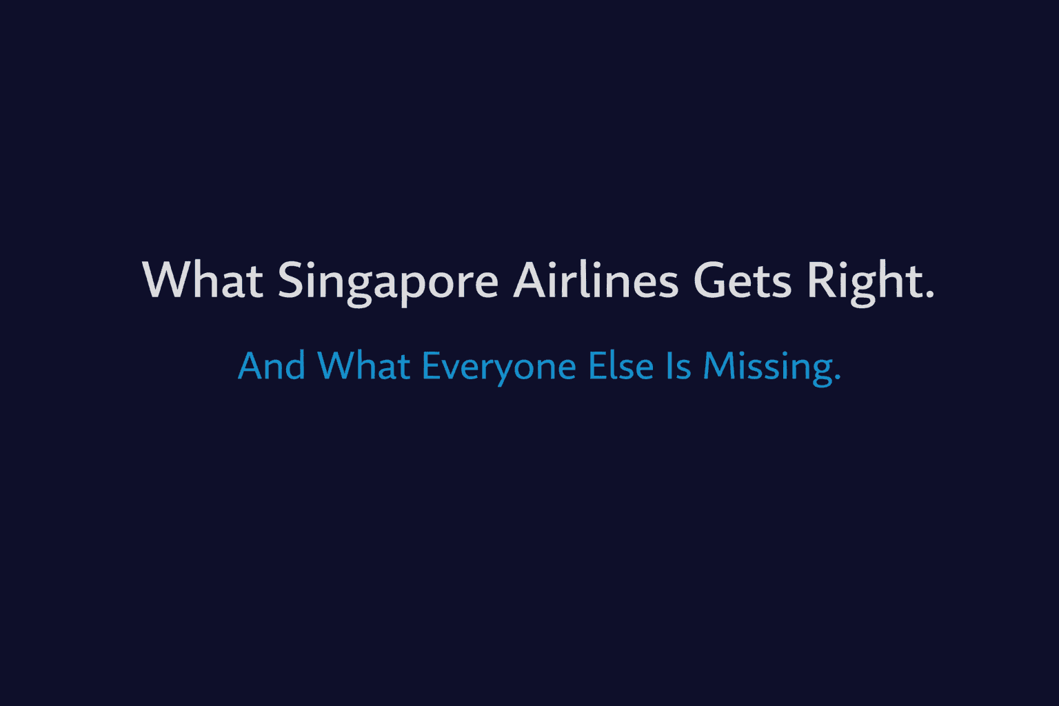 AI in MRO — what Singapore Airlines gets right about maintenance communication